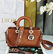 Okify Dior Lady D-Sire My ABCDior Bag Bull Leather Brown - 1