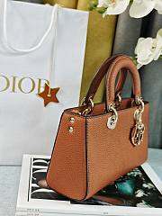 Okify Dior Lady D-Sire My ABCDior Bag Bull Leather Brown - 6