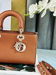 Okify Dior Lady D-Sire My ABCDior Bag Bull Leather Brown - 5