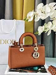 Okify Dior Lady D-Sire My ABCDior Bag Bull Leather Brown - 3