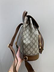 Okify Gucci Backpack With Interlocking G Beige And Ebony GG Supreme Canvas - 3