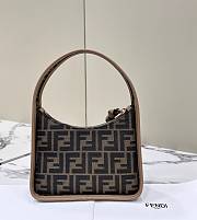 Okify Fendi Mini Fendessence Brown FF Fabric Bag - 3