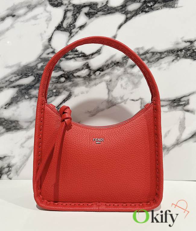 Okify Fendi Mini Fendessence Red Selleria Leather - 1
