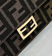 Okify Fendi Wallet On Chain Baguette Brown FF Fabric Wallet - 6