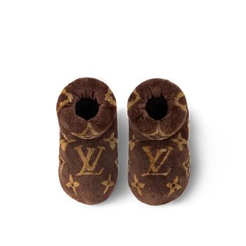 Okify Louis Vuitton Footprint Low Boot Brown