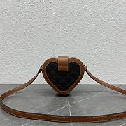 Okify Celine Heart In Triomphe Canvas And Calfskin 14×5×12.5 - 4