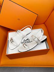 Okify Hermes Sandals White  - 2