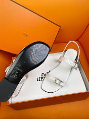 Okify Hermes Sandals White  - 5