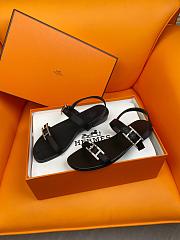	 Okify Hermes Sandals Black - 2