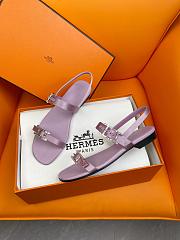 	 Okify Hermes Sandals Purple - 4