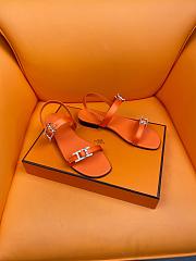 	 Okify Hermes Sandals Orange  - 4