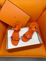 	 Okify Hermes Sandals Orange  - 3