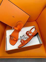 	 Okify Hermes Sandals Orange  - 2