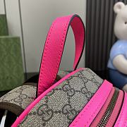 Okify Gucci Small Ophidia GG Supreme Backpack Pink 22x 29x 15 - 4
