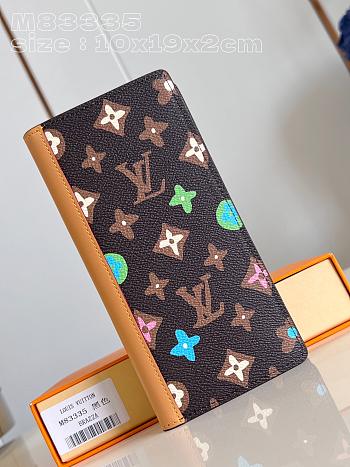 	 Okify Louis Vuitton M83335 Brazza Wallet Brown 10 x 19 x 2 cm