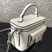 	 Okify Mini Locò Handbag Calfskin White 16.5x10x7.5cm - 3