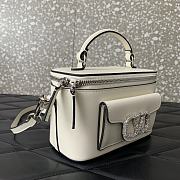 	 Okify Mini Locò Handbag Calfskin White 16.5x10x7.5cm - 4