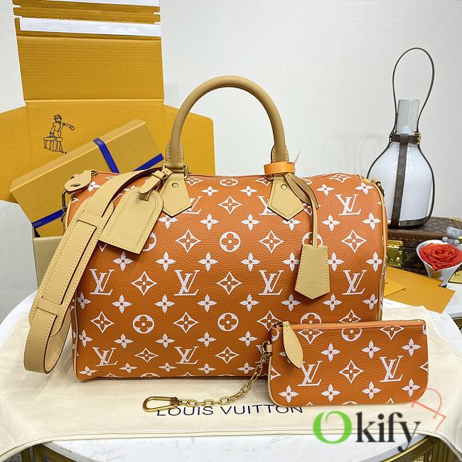 	 Okify Louis Vuitton Speedy 9 Bandoulière Orange 40*26*23cm - 1