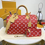 	 Okify Louis Vuitton Speedy 9 Bandoulière Red 40*26*23cm - 1