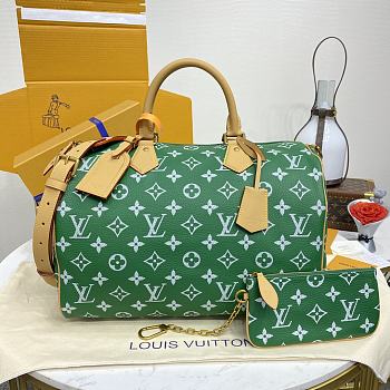	 Okify Louis Vuitton Speedy 9 Bandoulière Green 40*26*23cm