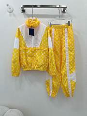 Okify Louis Vuitton Monogram Yellow Tracksuit SML - 1