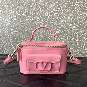 	 Okify Mini Locò Handbag Calfskin Pink 16.5x10x7.5cm - 1