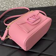 	 Okify Mini Locò Handbag Calfskin Pink 16.5x10x7.5cm - 4