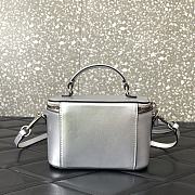 	 Okify Mini Locò Handbag Calfskin Sliver 16.5x10x7.5cm - 2