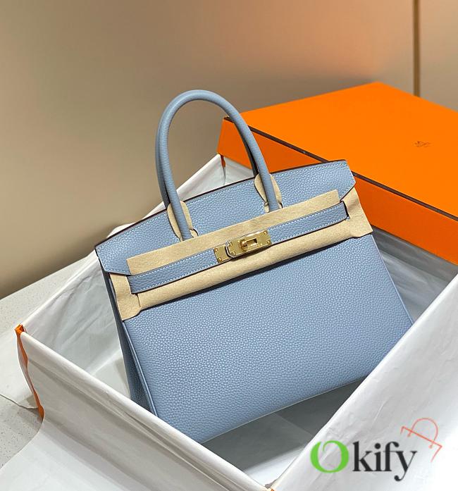 Okify Hermes Birkin Light blue 30 - 1