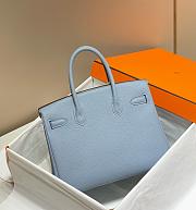 Okify Hermes Birkin Light blue 30 - 3