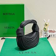 	 Okify Bottega Veneta Double Knot Black Leather 22x6.5x15.5 - 2