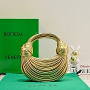 	 Okify Bottega Veneta Double Knot Gold Leather 22x6.5x15.5 - 1