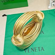 	 Okify Bottega Veneta Double Knot Gold Leather 22x6.5x15.5 - 3