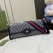 	Okify Gucci Luce Small Shoulder Bag Blue 14x36x8cm - 1