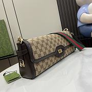 	 Okify Gucci Luce Small Shoulder Bag Brown 14x36x8cm - 6