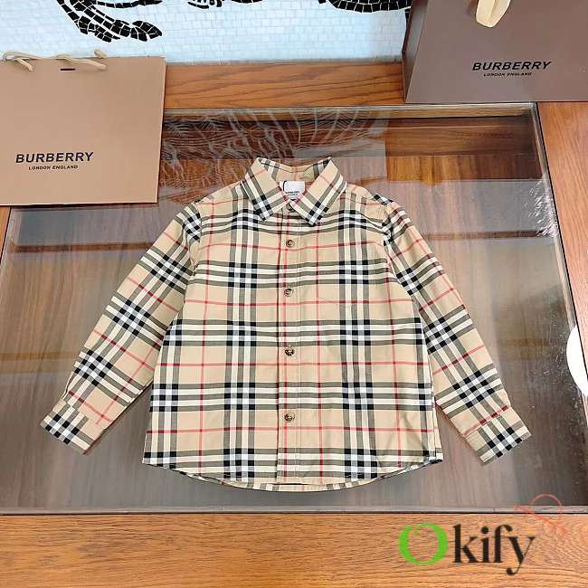 Okify Burberry T-shirt Kid  - 1