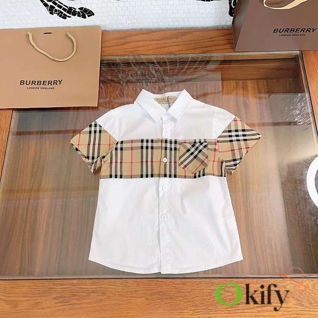 	 Okify Burberry T-shirt Kid 1  - 1