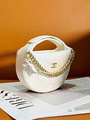 Okify Chanel Pouch White 17 × 18 × 7 cm - 5