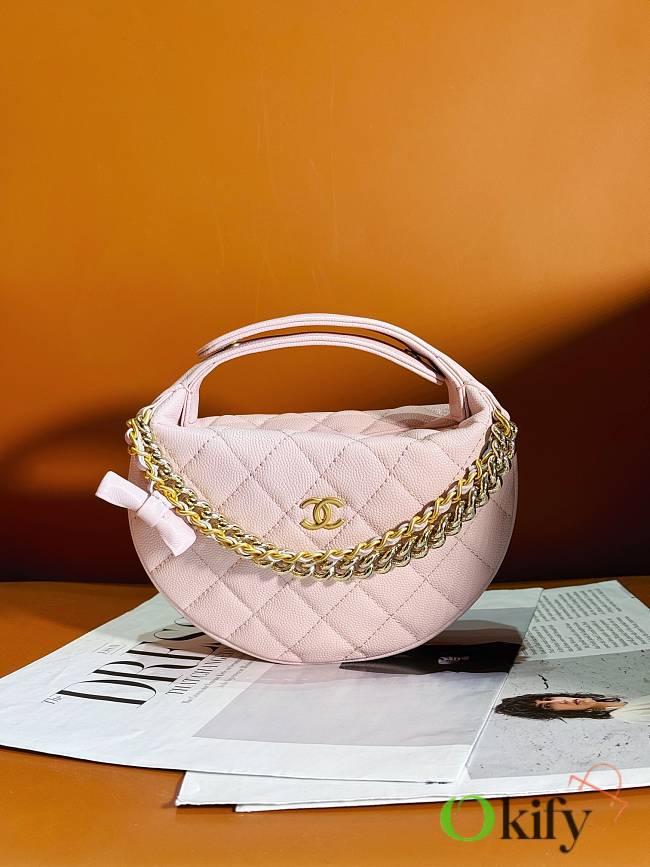 	 Okify Chanel Pouch Light Pink 17 × 18 × 7 cm - 1