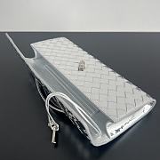 	 Okify Bottega Veneta Long Clutch Silver Hardware Size 31x13x3 - 2