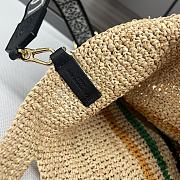 	 Okify Loewe Mini Slit Bag In Raffia Beige 30*8*30cm - 4