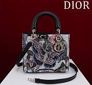 Okify Lady Dior Embroidery Butterfly 24*20*11cm - 3