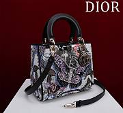 Okify Lady Dior Embroidery Butterfly 24*20*11cm - 4