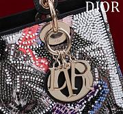 Okify Lady Dior Embroidery Butterfly 24*20*11cm - 5