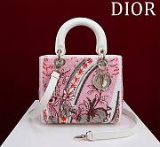 	 Okify Lady Dior Embroidery White 24*20*11cm - 1