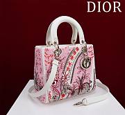 	 Okify Lady Dior Embroidery White 24*20*11cm - 2