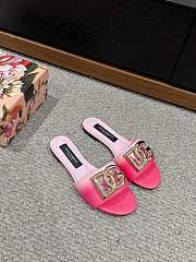 	 Okify Dolce&Gabbana Calfskin Slides Pink 35-39 - 1