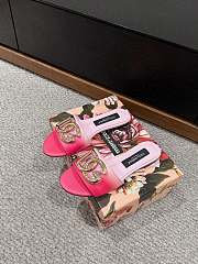 	 Okify Dolce&Gabbana Calfskin Slides Pink 35-39 - 6