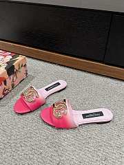 	 Okify Dolce&Gabbana Calfskin Slides Pink 35-39 - 5