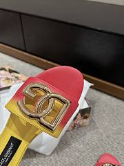 	 Okify Dolce&Gabbana Calfskin Slides Yellow 35-39 - 2